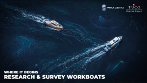 ProZero teaser post, research & survey workboats – Tuco Marine composite workboat