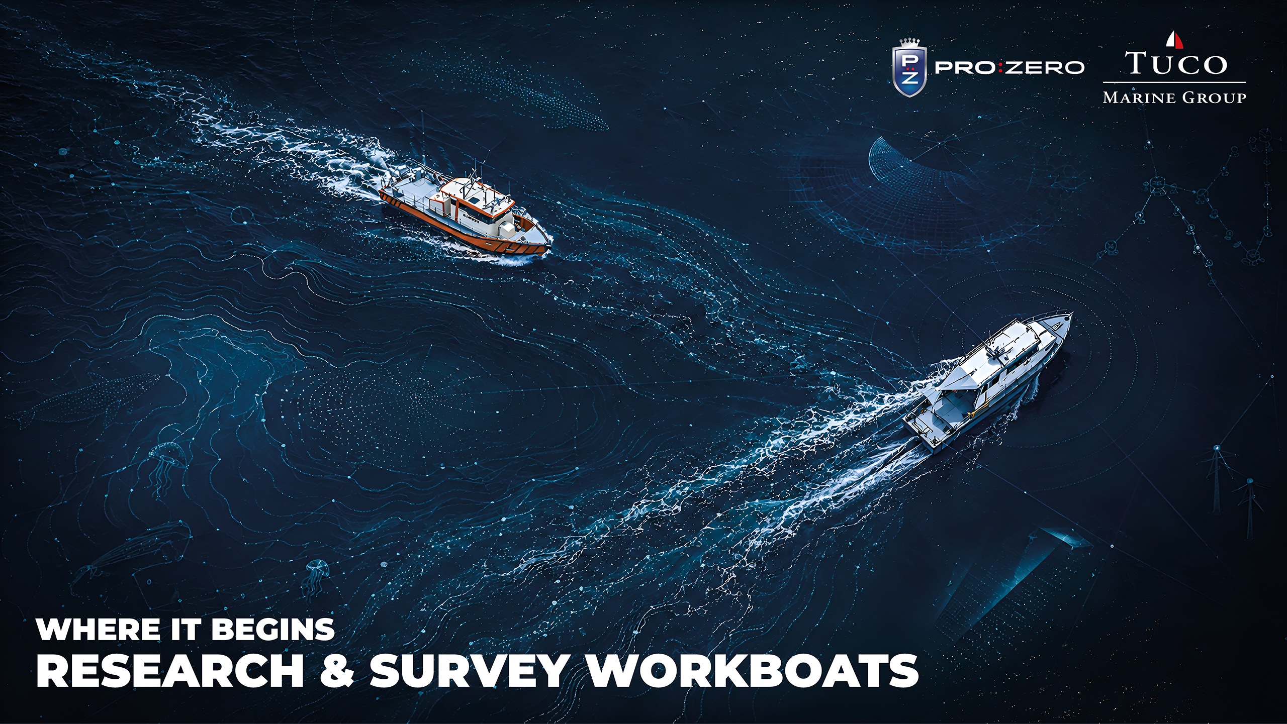 ProZero teaser post, research & survey workboats – Tuco Marine composite workboat